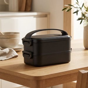 IDOLUNCH Eco-Friendly Two-Tier Recycled PP Lunch Box - GiftRetail MO2119