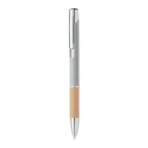 SPARTA Elegant Aluminium Pen with Bamboo Grip and Blue Ink - GiftRetail MO2159
