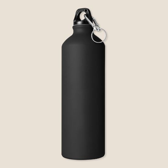 Goya 33545 - 750ml Aluminum Bottle with Carabiner Keyring MATT