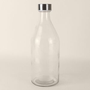 Goya 39523 - Glass Bottle with Stainless Steel Cap, 1L MINERAL