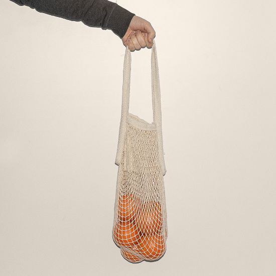 Goya 50002 - Cotton Bag with Pocket & Long Handles FRENCH