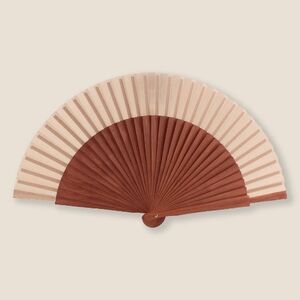 Goya 53019 - Natural Dark Wood Fan with Satin Bag HARUSI