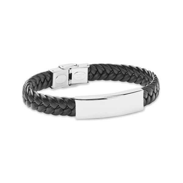 FAULET Braided faux leather bracelet - GiftRetail MO2376