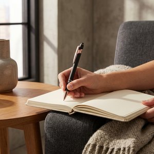 SCRIBBLE Caneta com botão de pressão - GiftRetail MO2380
