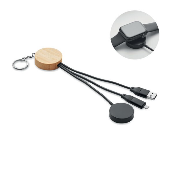 BULE Porta-chaves com cabo 4 em 1 - GiftRetail MO2451