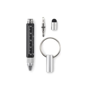 TWEN Key ring with twist action pen - GiftRetail MO2529