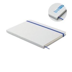 ROUTE WHITE Bloco A5 com capa de papelão - GiftRetail MO2578