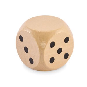 DADO Dados de madeira Schima 5cm di - GiftRetail MO2614
