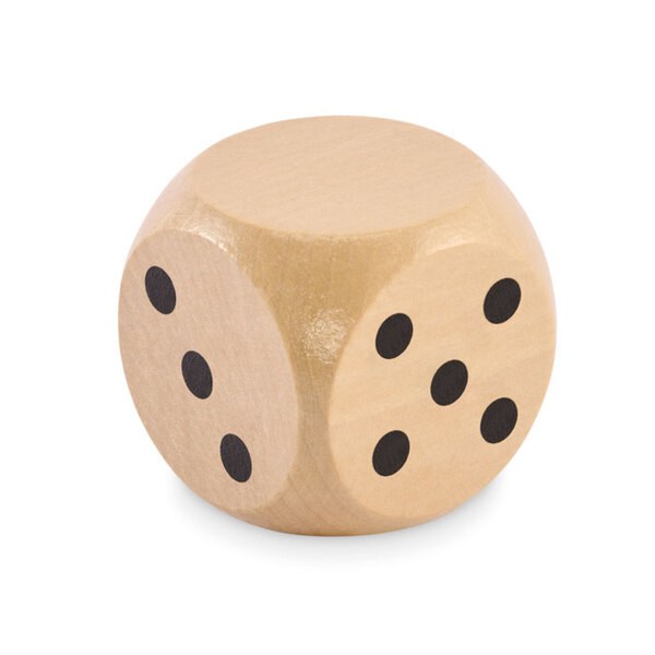 DADO Dados de madeira Schima 5cm di - GiftRetail MO2614