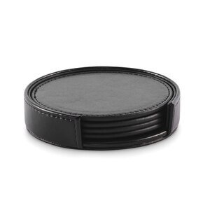 POSA SET 4 bases para copos em PU - GiftRetail MO2615