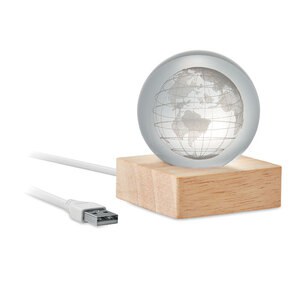 GLOBE LIGHT Bola de vidro com globo LED - GiftRetail MO2690