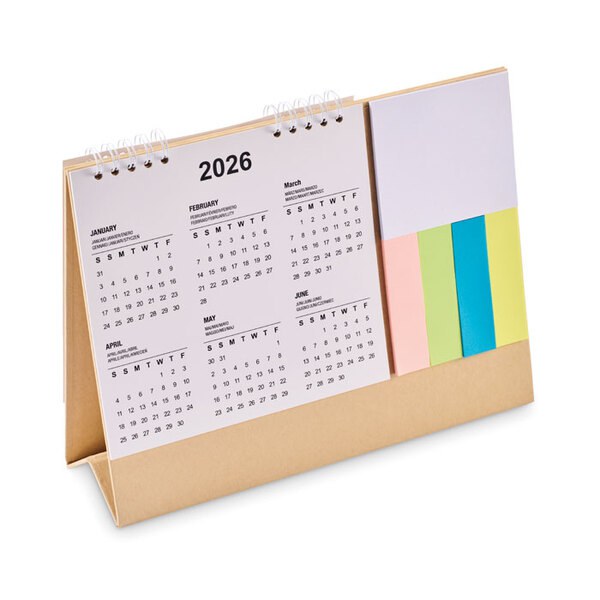 CALENDOO Calendário de mesa com memopad