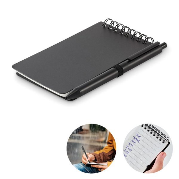 KIT Caderno repelente de água - GiftRetail MO2889