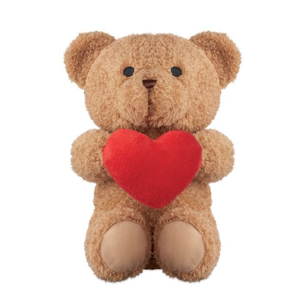 SNUGGLE Urso de peluche com coração - GiftRetail MO2949