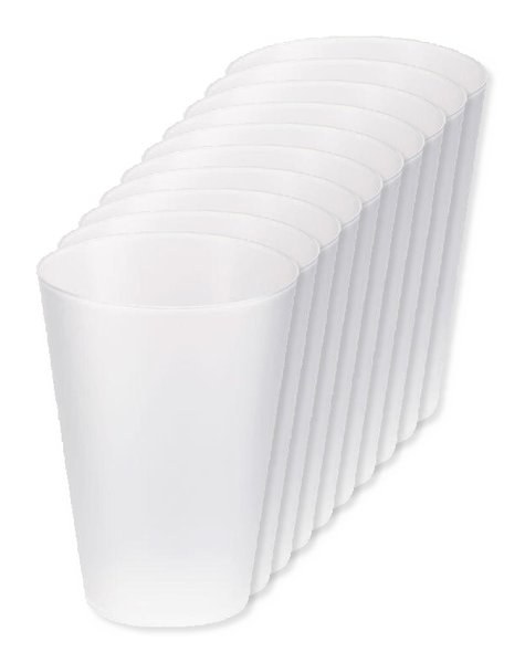 Pack de 100 GiftRetail MO6375 - FESTA LARGE Copo reutilizável eventos 300ml