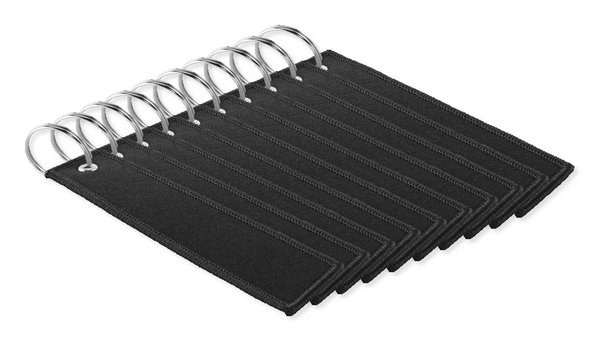 Pack de 10 GiftRetail MO2463 - TAKEOFF Porta-chaves de poliéster