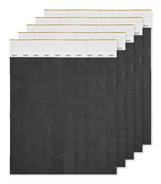 Pack de 5 GiftRetail MO8942 - TYVEK Bracelete em Tyvek