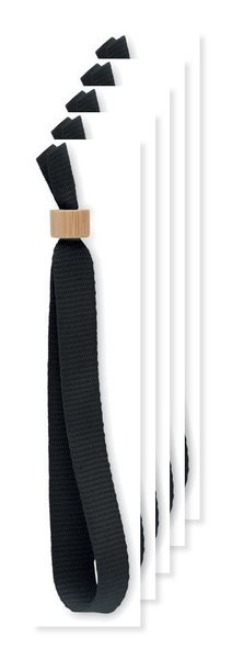 Pack de 5 GiftRetail MO6706 - FIESTA Pulseira de poliéster RPET