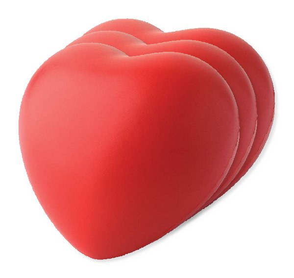 Pack de 3 GiftRetail IT3459 - LOVY Anti-stress forma coração Lovy