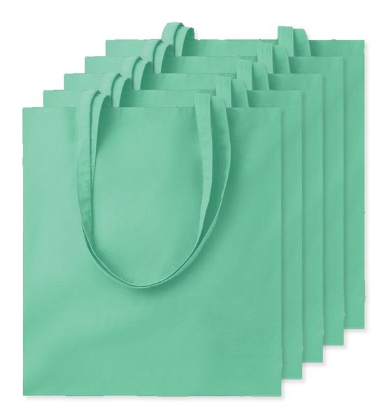 Pack de 50 GiftRetail MO9268 - COTTONEL COLOUR + Sacola de algodão 140 gr / m²