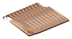 Pack of 10 GiftRetail MO6965 - CIBO Premium Acacia Wood Serving Board with Handle