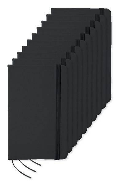 Pack de 10 GiftRetail MO1800 - NOTELUX Caderno A6 pautado