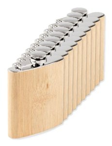 Pack de 100 GiftRetail MO6356 - HIPHIP Frasco fino de bambu 175ml