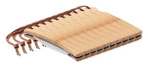 Pack de 100 GiftRetail MO6623 - MANSAN Faca dobrável em bambu