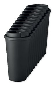 Pack of 10 GiftRetail MO6244 - TUESDAY Eco-Friendly Double Wall Tumbler 450 ml