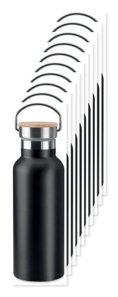 Pack de 10 GiftRetail MO9431 - HELSINKI Garrafa parede dupla de 500 ml