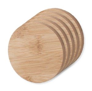 Pack of 5 Goya 50659 - Bamboo Wood Frame Small Mirror CRIM