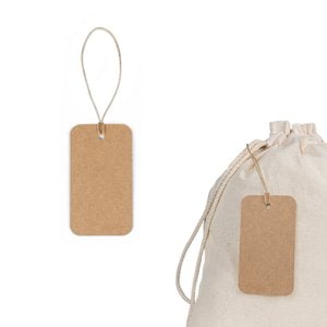 Etiqueta em papel 100% reciclado (700 g/m²) com formato retangular - Egotier 93671